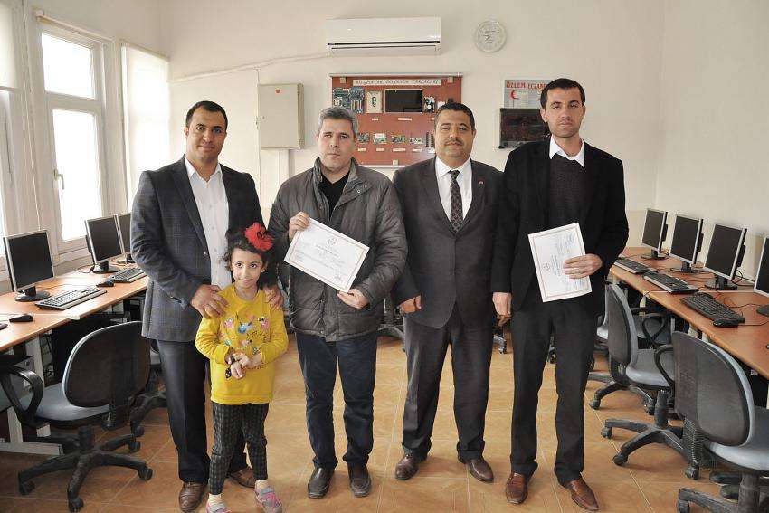 Halk Eğitim merkezinden Görme Engellilere Bilgisayar Sertifikası